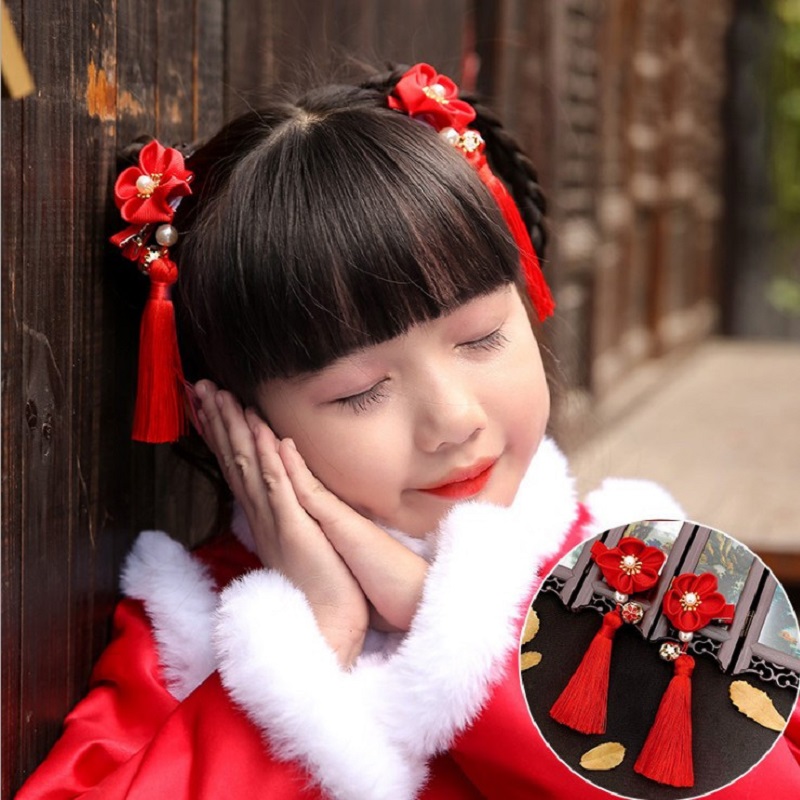 Hanbok Hair Pin - 1 쌍 중국어 Hanfu 헤어 액세서리