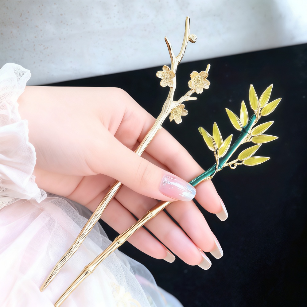 Hanbok Hair Pin - 여성용 에나멜 합금 헤어핀 중국 한푸