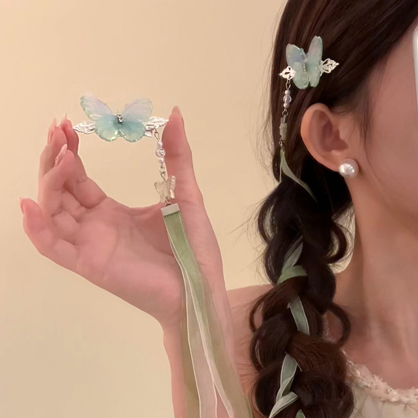 Hanbok Hair Pin - 2pcs 네오 중국 스타일 헤어 클립