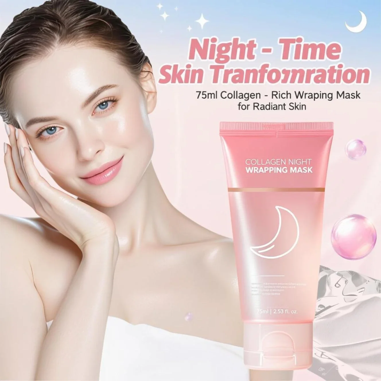 Sleeping Pack Overnight - 콜라겐 나이트 래핑 마스크 75ml -