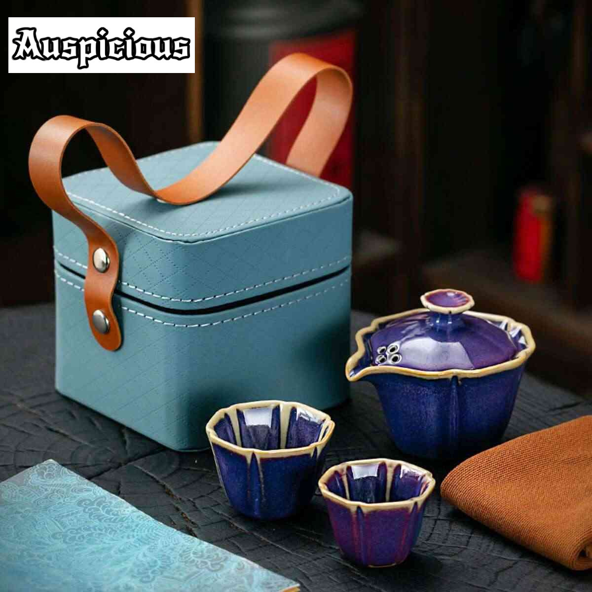 Celadon Ceramic Cup - Jun Kiln Celadon 휴대용 여행용 차