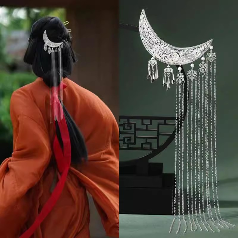 1pc Hanfu 액세서리 긴 술 뒤 머리핀 고대 스타 - Hanbok Hair Pin 리뷰 및 가격
