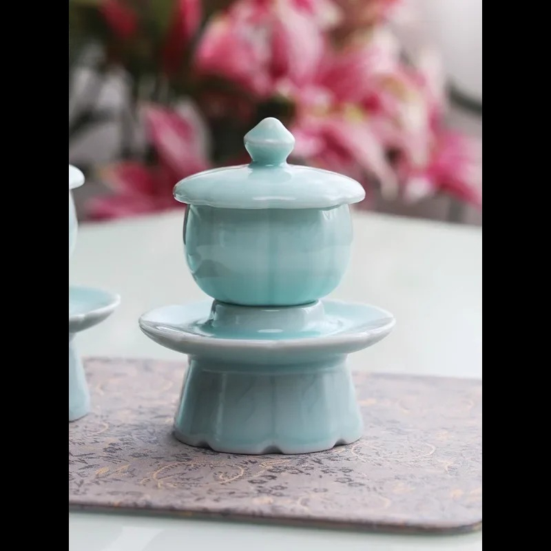 셀라돈 성수컵 세라믹 불상 앞 물컵 불교용품 및 용품  - Celadon Ceramic Cup 리뷰 및 가격