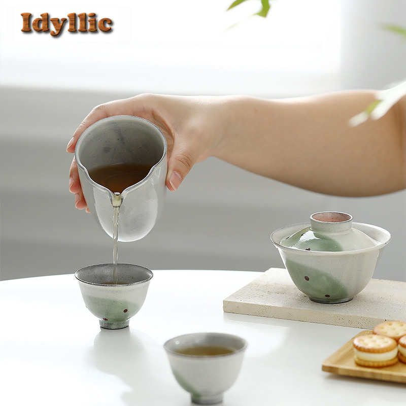 Wabi Sabi 스타일 파워 음과 거친 도자기 Gai - Korean Tea Set 리뷰 및 가격
