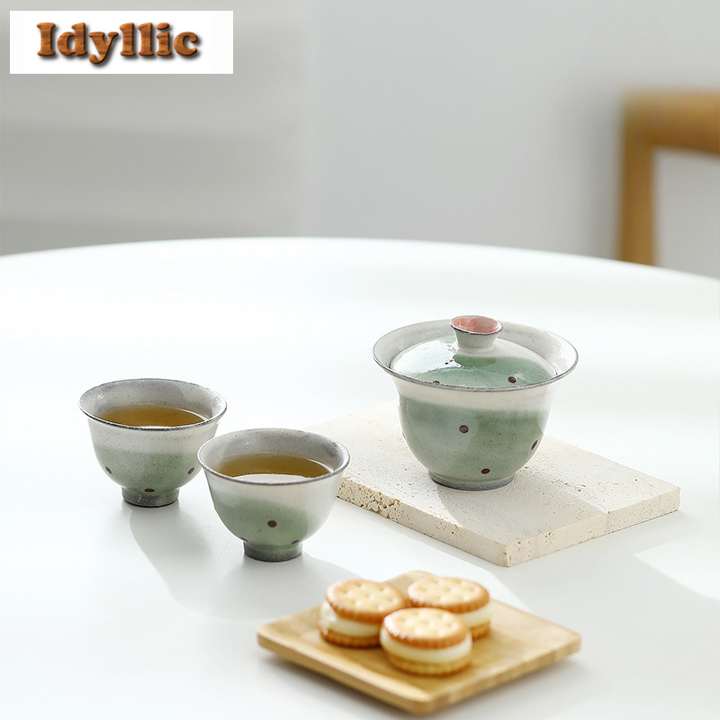 Wabi Sabi 스타일 파워 음과 거친 도자기 Gai - Korean Tea Set 리뷰 및 가격