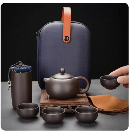 보라색 점토 여행용 차 세트 야외 휴대용 쿵푸 차 세트 - Korean Tea Set 리뷰 및 가격