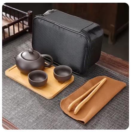 보라색 점토 여행용 차 세트 야외 휴대용 쿵푸 차 세트 - Korean Tea Set 리뷰 및 가격