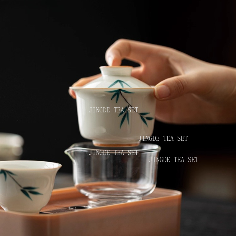 휴대용 세라믹 차 냄비 및 컵 세트, 부티크 차 세트, - Korean Tea Set 리뷰 및 가격