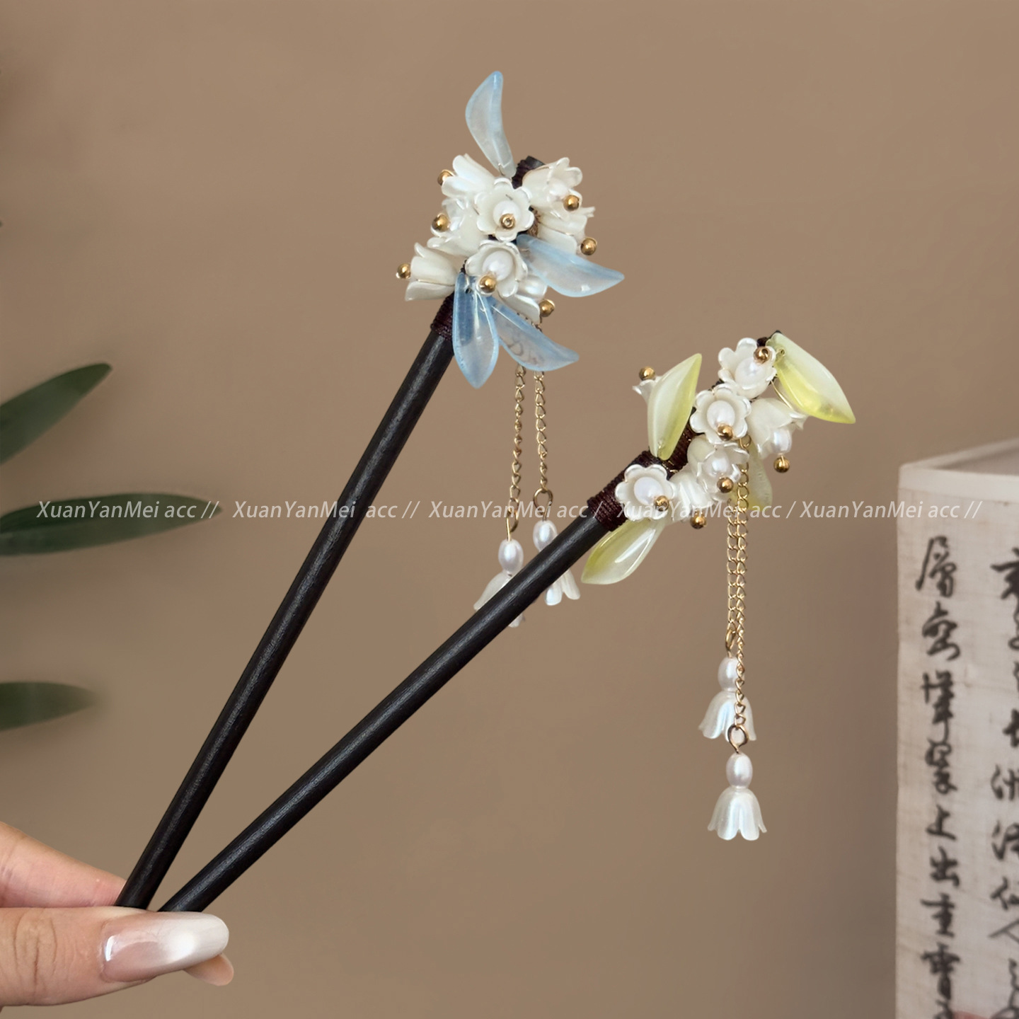 중국 스타일의 전통 머리핀 은방울꽃 태슬 헤어 스틱 여 - Hanbok Hair Pin 리뷰 및 가격