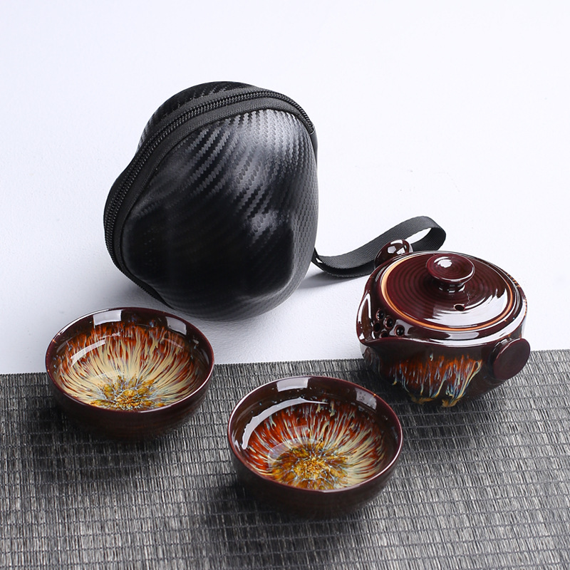 휴대용 세라믹 주전자 게이완 2 컵 차 세트, 중국 휴 - Korean Tea Set 리뷰 및 가격