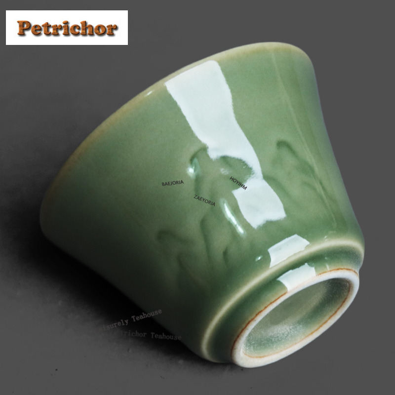50ml Yue Kiln Celadon 릴리프 티컵 레 - Celadon Ceramic Cup 리뷰 및 가격