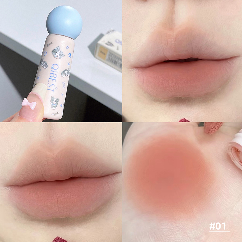 QIBEST 누드 매트 립 머드 방수 비 스틱 리퀴드  - Lip Tint Korean 리뷰 및 가격