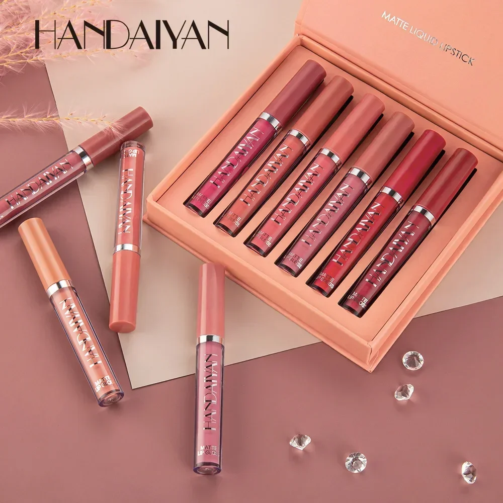 HANDAIYAN 6 PCS 립스틱 세트 여성용 메이크 - Lip Tint Korean 리뷰 및 가격
