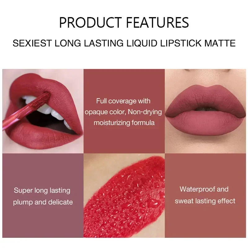 HANDAIYAN 6 PCS 립스틱 세트 여성용 메이크 - Lip Tint Korean 리뷰 및 가격