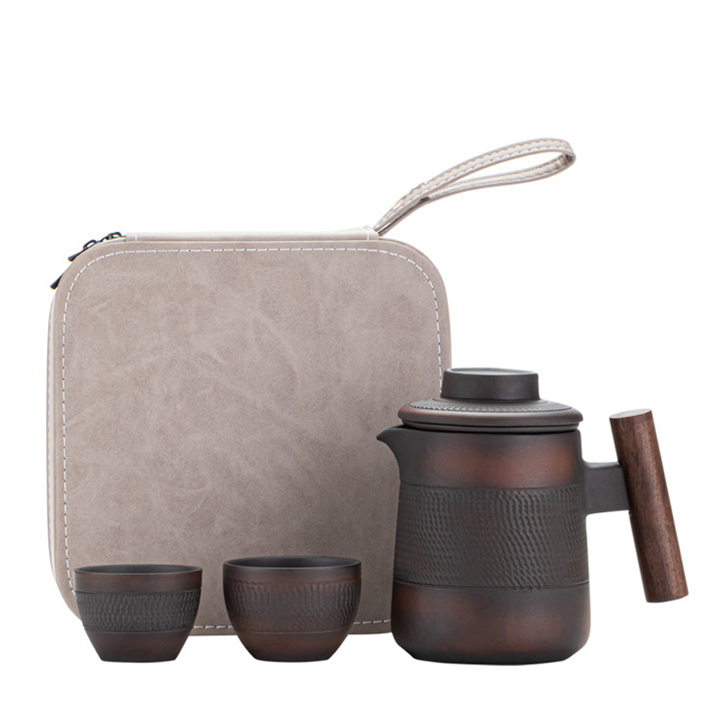 하이 엔드 보라색 도자기 RetroTea 세트 야외 여 - Korean Tea Set 리뷰 및 가격
