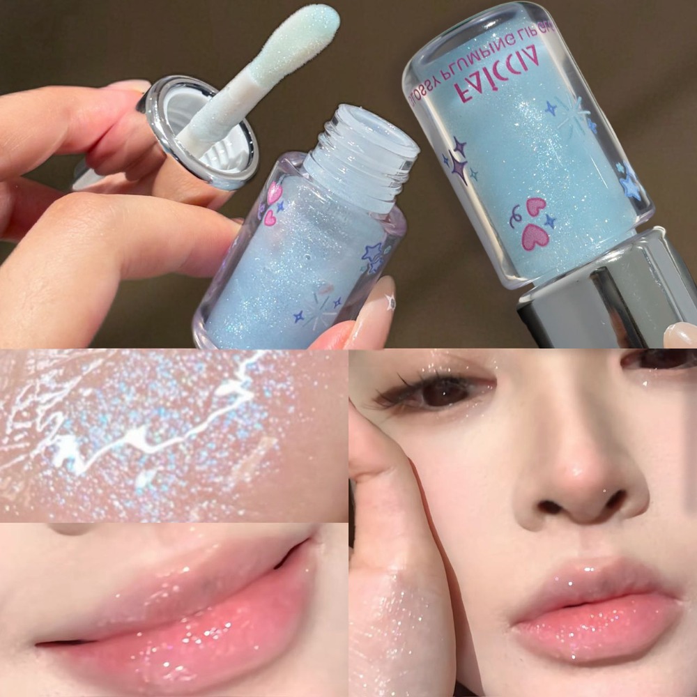 베이비 블루 스파클링 립글로스 파인 플래시 워터 글로시 - Lip Tint Korean 리뷰 및 가격