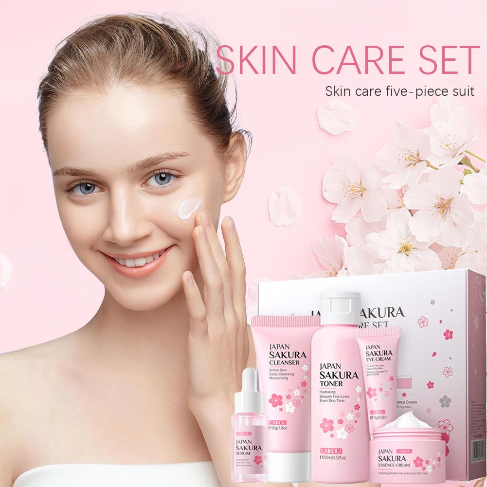 사쿠라 스킨 케어 세트, 페이스 크림 세럼 토너, 페이 - Korean Skincare Routine 리뷰 및 가격