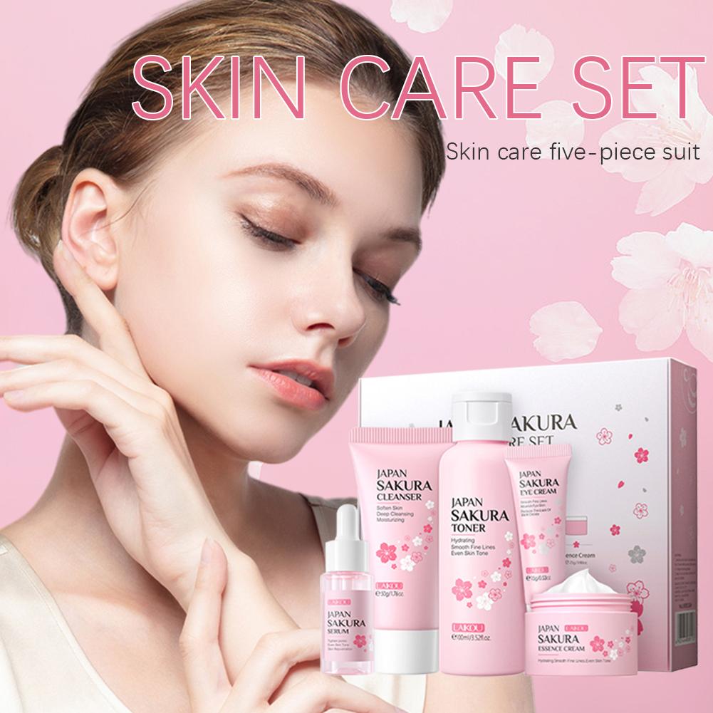사쿠라 스킨 케어 세트, 페이스 크림 세럼 토너, 페이 - Korean Skincare Routine 리뷰 및 가격