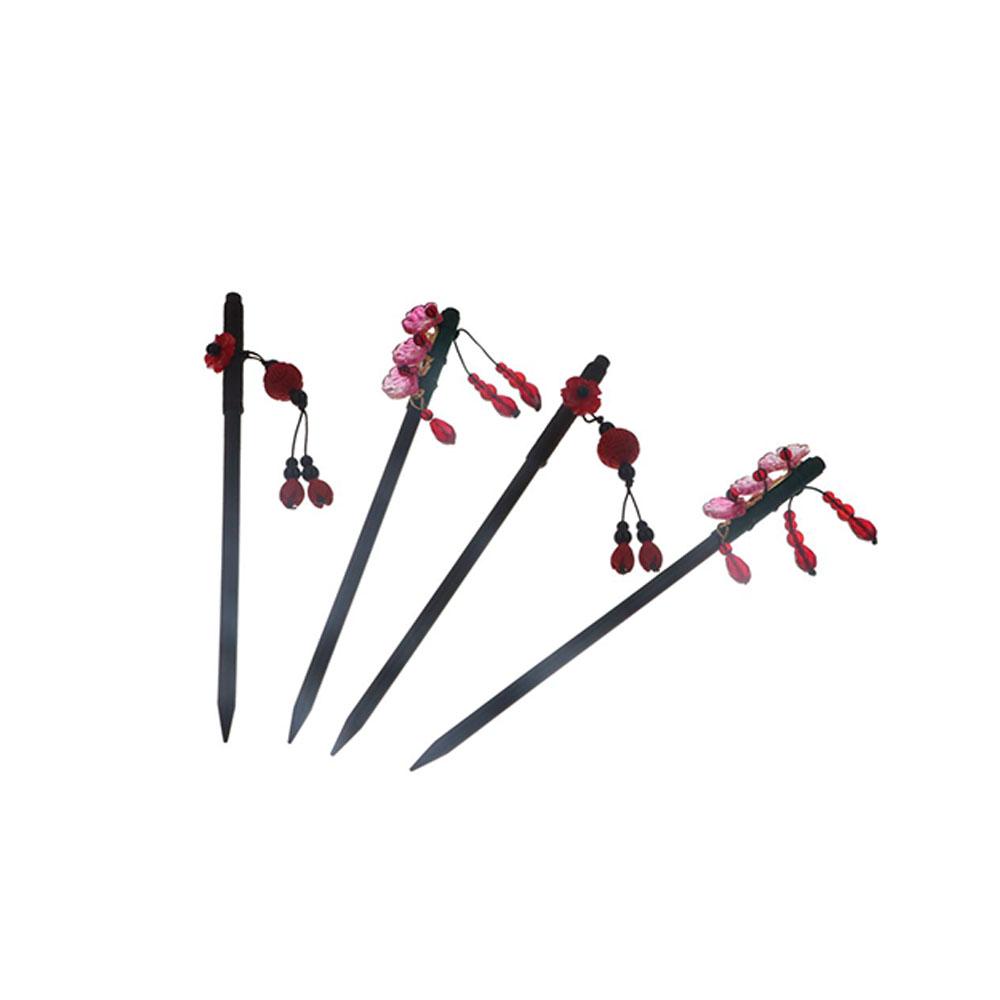 클래식 꽃무늬 나무 머리핀 빨간색 새해 한푸 머리핀 한 - Hanbok Hair Pin 리뷰 및 가격