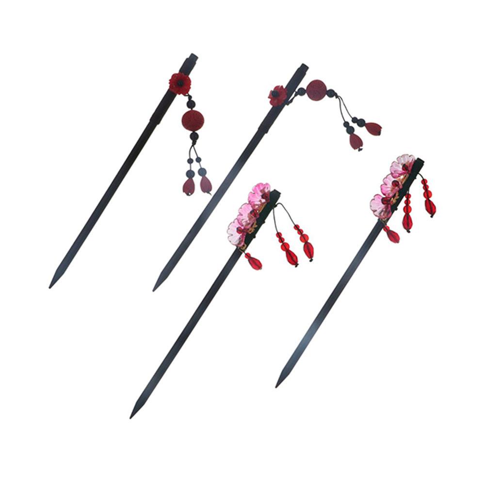 클래식 꽃무늬 나무 머리핀 빨간색 새해 한푸 머리핀 한 - Hanbok Hair Pin 리뷰 및 가격