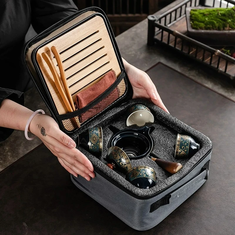 중국 쿵푸 차 세트, 모래 세라믹 차 세트, 여행 쿵푸 - Korean Tea Set 리뷰 및 가격