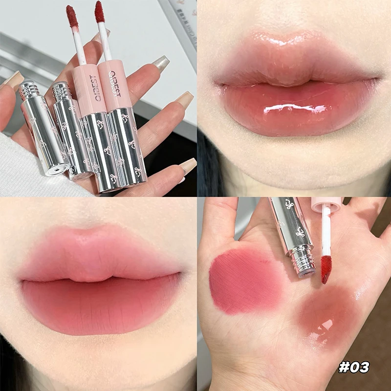 QIBEST 더블 헤드 매트 벨벳 리퀴드 립스틱 & 워 - Lip Tint Korean 리뷰 및 가격