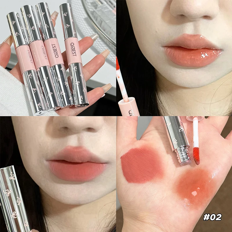 QIBEST 더블 헤드 매트 벨벳 리퀴드 립스틱 & 워 - Lip Tint Korean 리뷰 및 가격