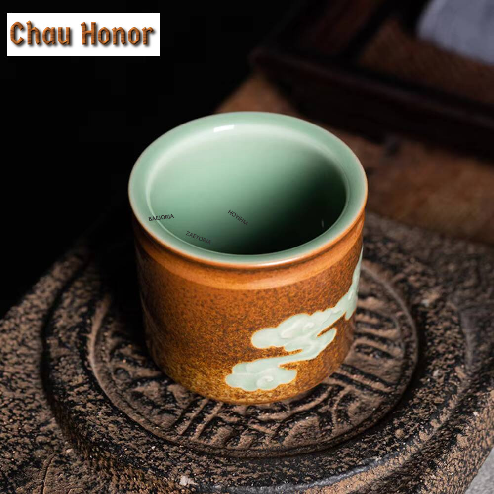 수제 Longquan 청자 찻잔, 빈티지 가마 변경 마 - Celadon Ceramic Cup 리뷰 및 가격