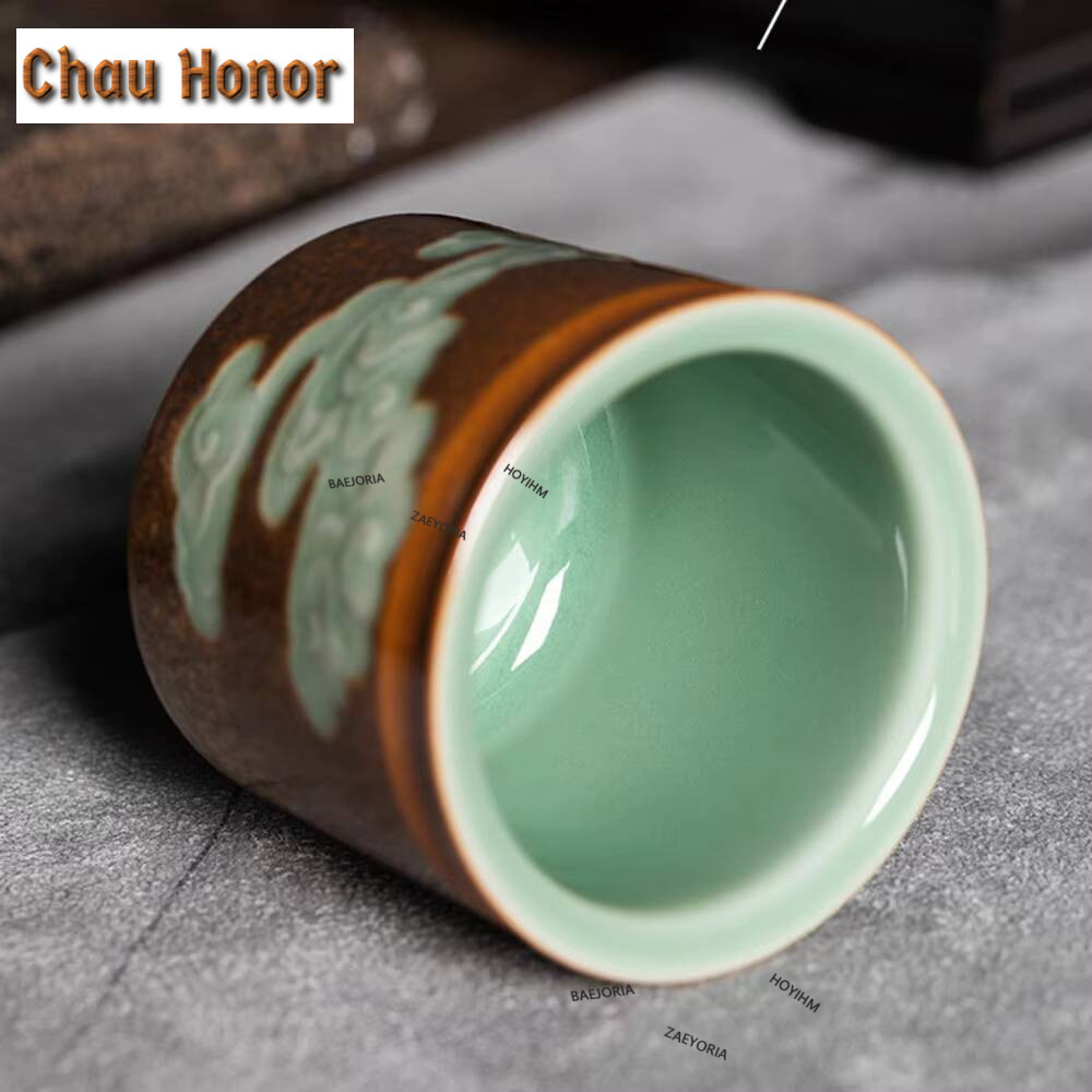 수제 Longquan 청자 찻잔, 빈티지 가마 변경 마 - Celadon Ceramic Cup 리뷰 및 가격