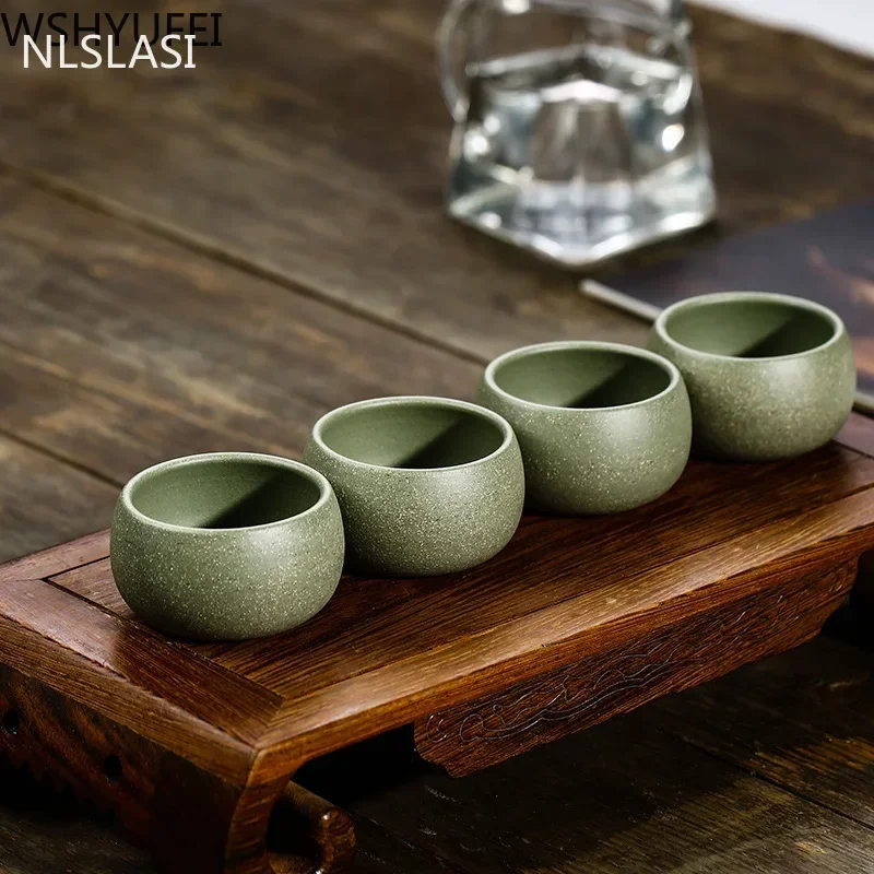 Yixing 부티크 퍼플 클레이 찻잔, 생광석, 녹색  - Korean Tea Set 리뷰 및 가격